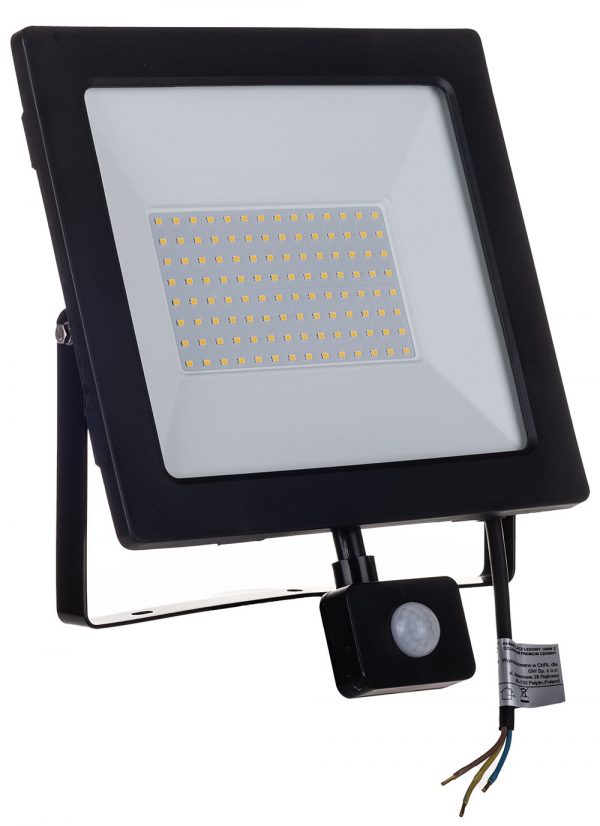 Naświetlacz ledowy 100W z sensorem 4000K czarny - Image 6