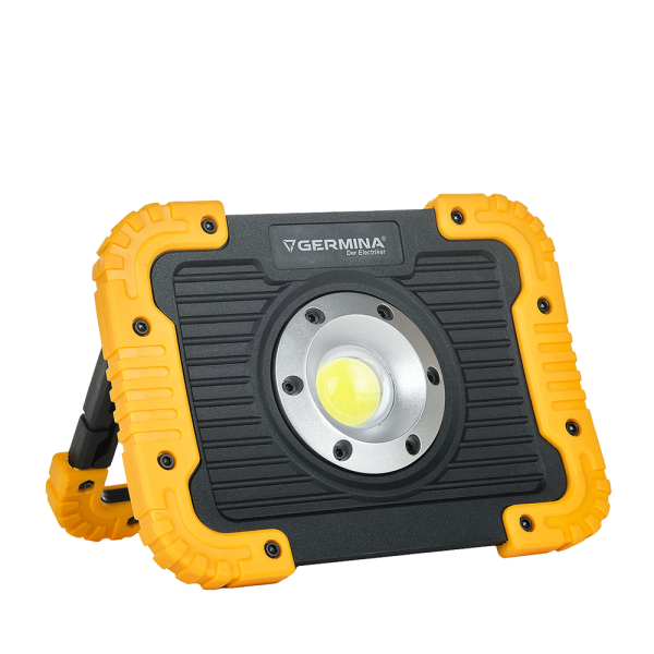 GW-0019. NAŚWIETLACZ AKUMULATOROWY ORION 10W Z FUNKCJĄ POWERBANK GERMINA